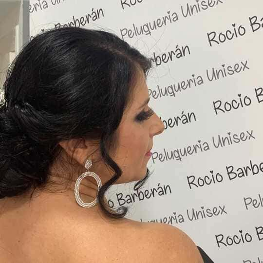 Pelo recogido Peluquería Rocío Barberan Algecirás